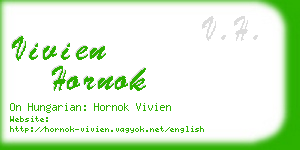 vivien hornok business card